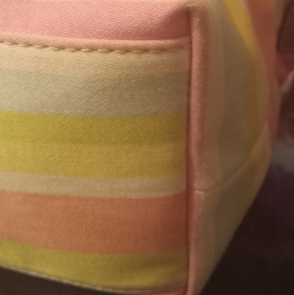 Coach 2011 Multicolor Striped Beach Top Handle Mini Bag NWT - Picture 8 of 12